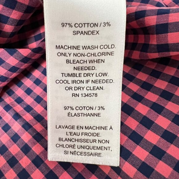 Vineyard Vines Alicetown Gingham Chilmark Classic Button Down Shirt Pink size 4 - Picture 8 of 10